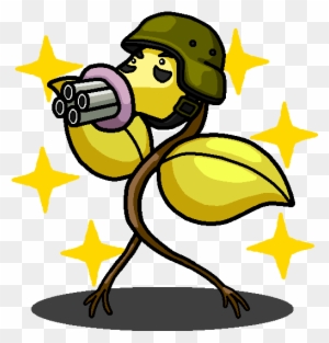 Shiny Bellsprout Gatling Pea By Shawarmachine - Gatling Pea Plants Vs Zombies