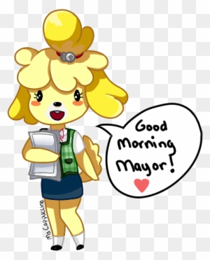 Good Morning Mayor By Mscappuccino - Animal Crossing Isabelle X Reader