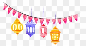 Vector Building Islam Illustration - Ramadan Lamps Png