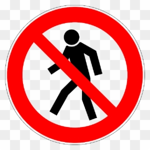 No Food Or Drink Allowed Stock Clip Art Library - Pedestrian Prohibited Sign Png