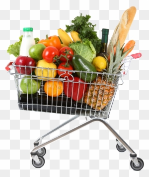 Shopping Cart Stock Photography Stock - Carrinho De Mercado Com Compras