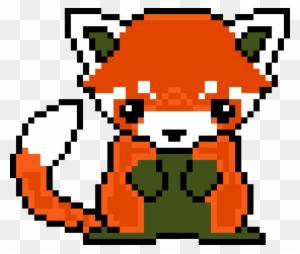 Red Panda Pixelart By Trashbutclassy Red Panda Pixelart - 8 Bit Art Animals