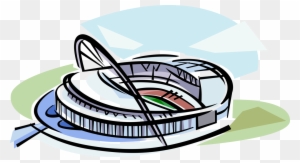 Vector Illustration Of Wembley Football Stadium, Wembley, - Wembley Stadium