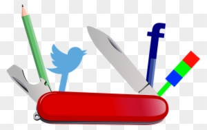 Knife Tool Swiss Army Knife Pencil Twitter - Social Media Tool Transparent