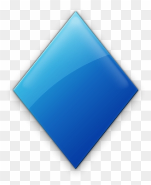 Blue Diamond Shape Clip Art - Light Blue Diamond Shape