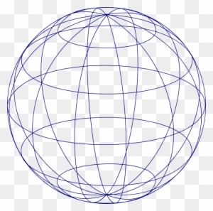 Sphere Shape Clipart - Mesh Sphere Png