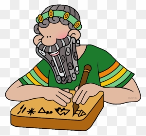Scribe - Ancient Egyptian Scribes Cartoon