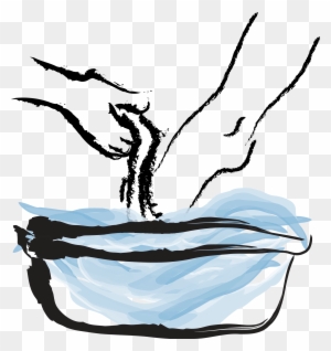 Maundy Thursday Jesus Washing Disciples Feet Free Transparent Png Clipart Images Download