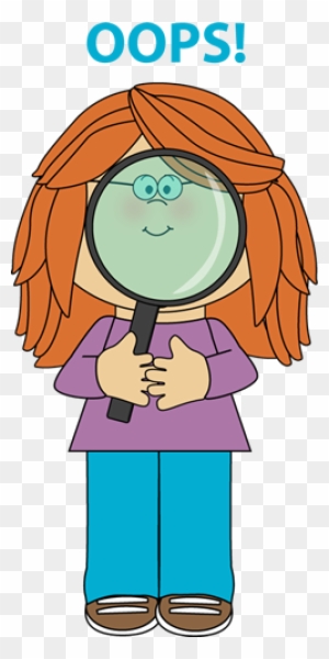 Dolls - Magnifying Glass Science Clipart