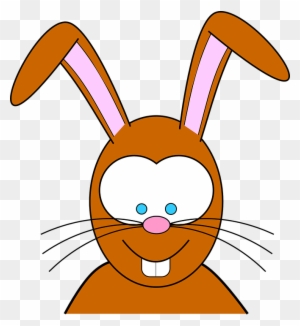 Easterbunny Clip Art Free Vector - Cartoon Bunny Rabbit Face Shower Curtain