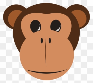 Illustration Of A Cartoon Monkey - Monkey Face Clipart