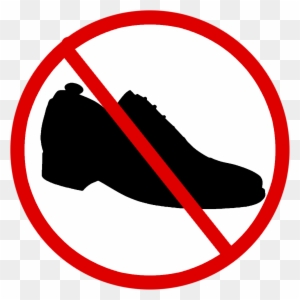No Homework Clipart Shoe Not Allowed Sign Free Transparent Png Clipart Images Download