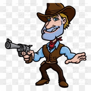 Free Cowboy Clipart Cartoon Gunslinger Cowboy Clip - Cowboy