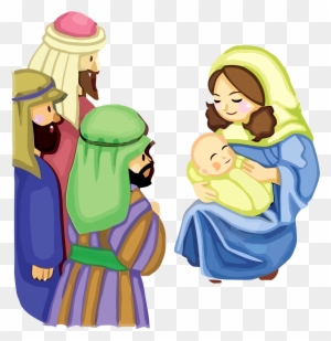 Minayoussefsaleb 1 0 Jesus And Mother Mary Vector 156 - Jesus Mother Cartoon