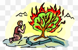 Isaiah Clip Art - Moses And The Burning Bush Clip Art