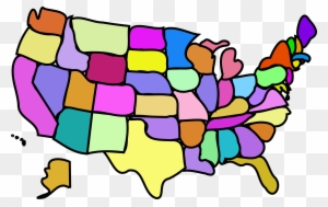 Big Image - Cartoon Us Map