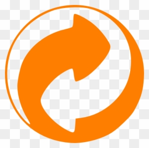 Orange Circular Arrows Clip Art At Clker - Recycling Symbols For Products