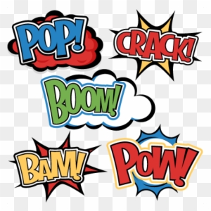 Superhero Word Cutouts Superhero Words Svg Cutting - Super Hero Words Png