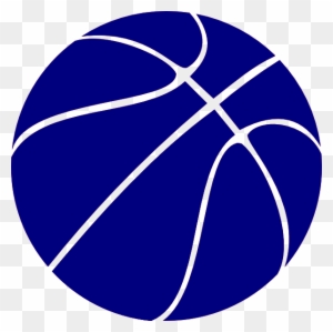 Blue Basketball Clip Art - Basketball Clipart Black And White