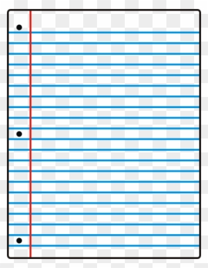 Lined Paper Lined Paper Notebook Paper Clipart - Sheet Of Notebook Paper