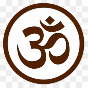 Om Simbolo Symbol Aum Yoga Namaste Peace Sign Cnd Logo - Om Symbol In Circle
