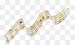 Gold Music Banner Clip Art At Clker Com Vector Clip - Music Notes Png