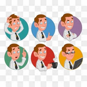 Avatars Of Office Worker Avatars Of Office Worker - Office Worker Png