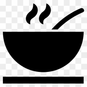 Hot Soup Bowl Vector - Food Icon Small