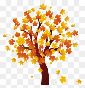 Autumn Leaves - Fall Tree Clip Art