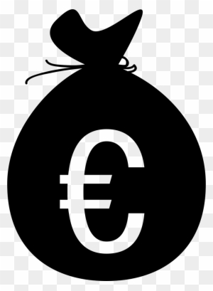 Money Bag Euro Sign Currency - Euro Flat Icon