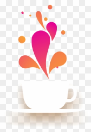 Vector Fashion Tea Cup Colourful Logo Download - Fashion