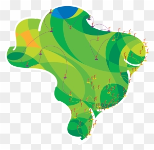 Rio Olympic Torch Relay 2016 By Rio2016 Map Brazil - Mapa Do Brasil Olimpiadas