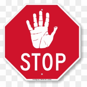 Hand Symbol Stop Sign - Stop Sign Do Not Enter