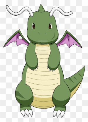 Dragonite By Cattreats My Pokemon - Dragonite Green - Free Transparent PNG  Clipart Images Download