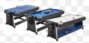 George Revolver 7ft 3 In 1 Games Table - Blue