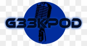 G33kpod Blue Episode - Old School Microphone Sticker
