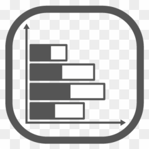 Theory And Analysis - Horizontal Bar Graph Icon