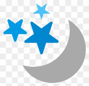 Cloud Icon - Moon And Stars Vector
