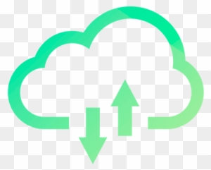 Cloud Based Communication, Providing All Services - Cloud Green Icon
