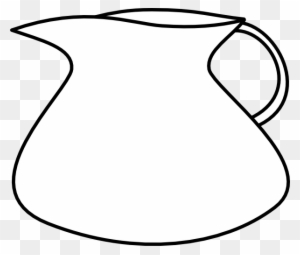 Pitcher Jug Measuring Cup Water Bottle Clip Art - Jug Image Clipart Black And White Png