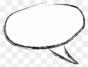 Drawn Cloud Clear Background - Chat Bubble Transparent Background