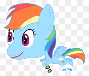 Bobble Head Pony - Rainbow Dash Head
