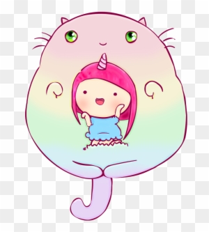 Pink Hair Girl Cat Rainbow Cat Fat Cat Drawing Illustration - Cartoon -  Free Transparent PNG Clipart Images Download