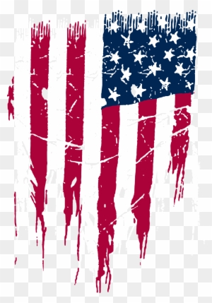 Women's Usa Flag Distressed Tie Waist Dress Swimwear - Distressed Usa Flag Png