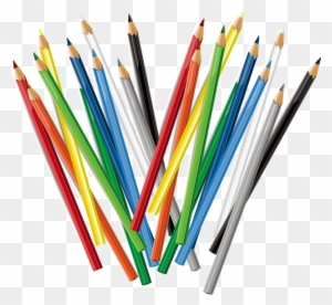 Colored Pencils Pattern - Colored Pencil