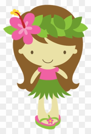 Hawaiian Parties, Hawaiian Baby, Luau Party, Party - Baby Hawaii Girl Clipart