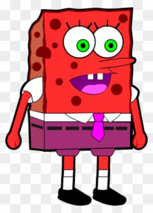 Sponge Bob Wearing Square Pants - Spongebob Red