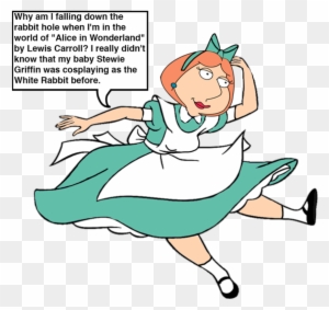 Lois Griffin As Alice Falling Down The Hole By Darthranner83 - Alice In Wonderland Falling Down The Rabbit Hole