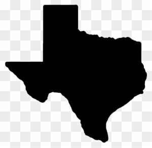 Minimalist State Of Texas Logo Clip Art Medium Size - Texas Silhouette Png
