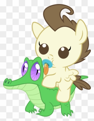 A Baby Pony Rides A Baby Alligator By Porygon2z - My Little Pony Granny Smith